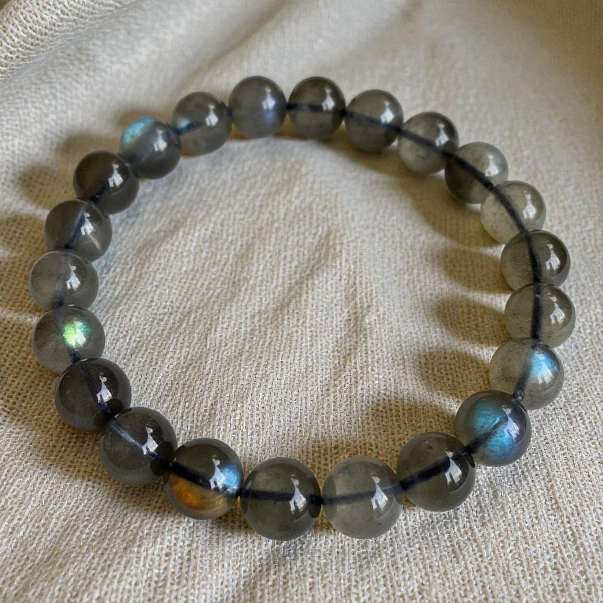 Bracelet Bouclier de Protection en Labradorite