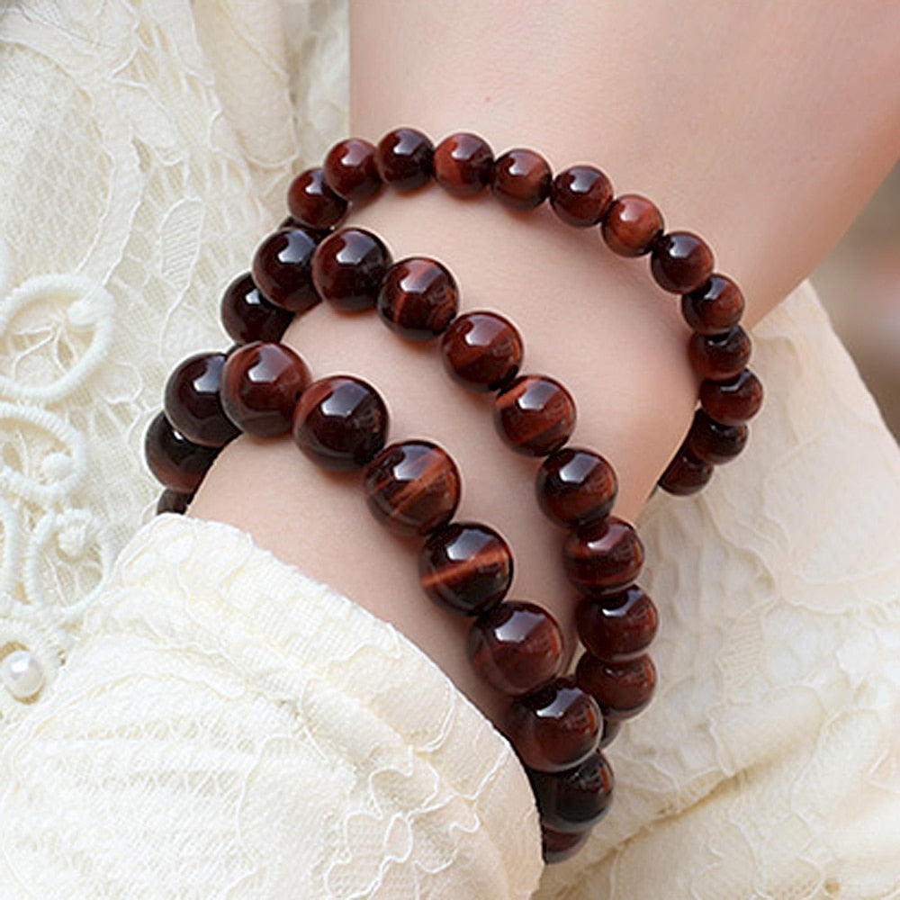 Bracelet Bouclier Terrestre en Œil de Taureau
