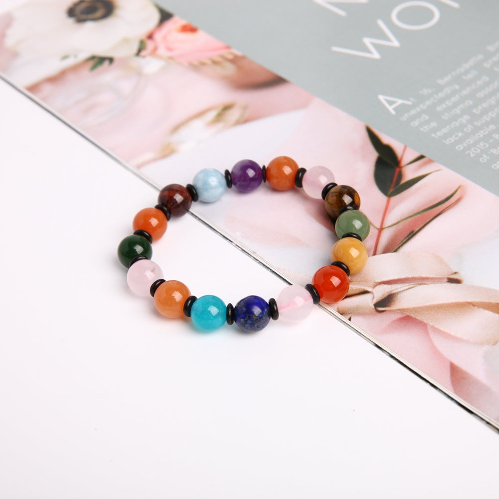 Bracelet Chakra 10mm Pierres Naturelles