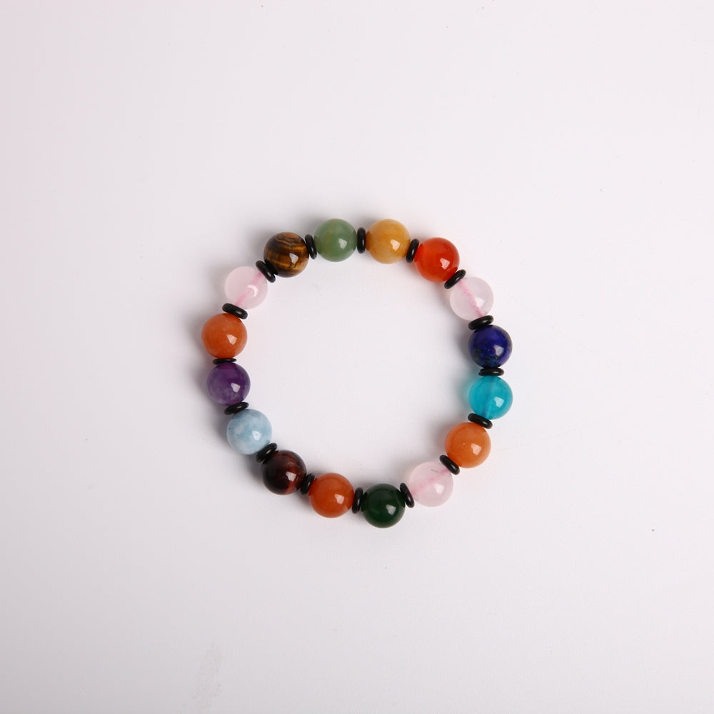 Bracelet Chakra 10mm Pierres Naturelles