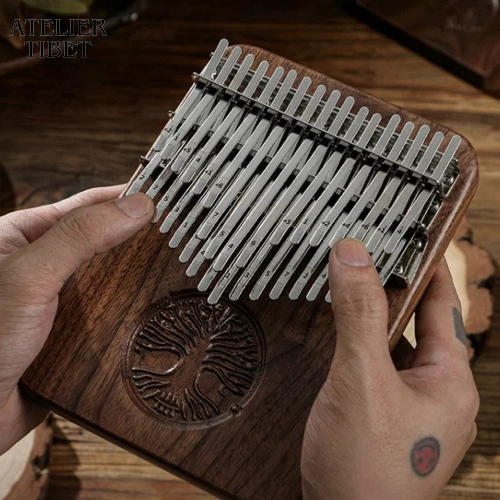 Kalimba « Reveil d’Âme » – Piano à pouces en bois, instrument mélodique & méditatif