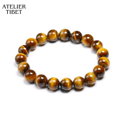 Bracelet Œil-de-Tigre – Perles Naturelles, Style Unisexe