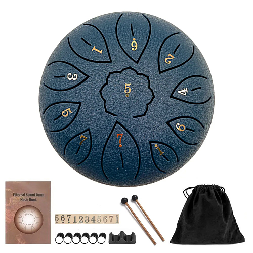 Tongue Drum 11 notes – Ensemble Steel Drum compact & accessible pour méditation et détente