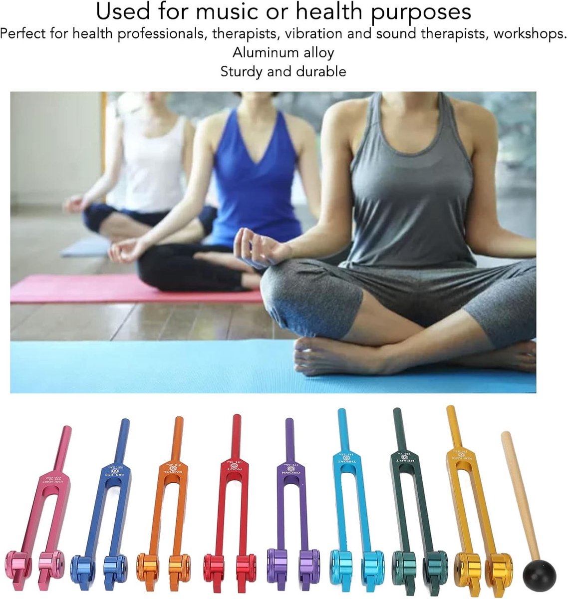 Set de Diapasons Chakra – Ensemble complet pour équilibre énergétique & bien-être