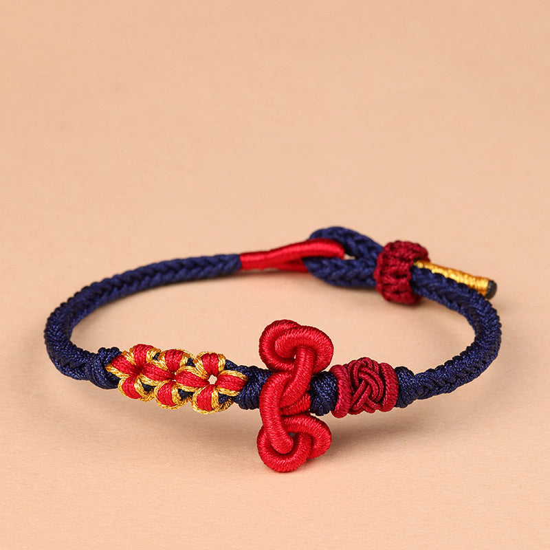 Bracelet Fil Rouge avec Nœud Wenchang (Protection & Sagesse)