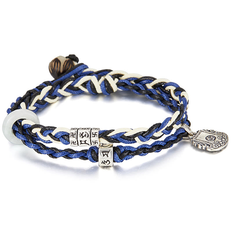 Bracelet Om Mani Padme Hum Argent 925 – Protection & Clarté