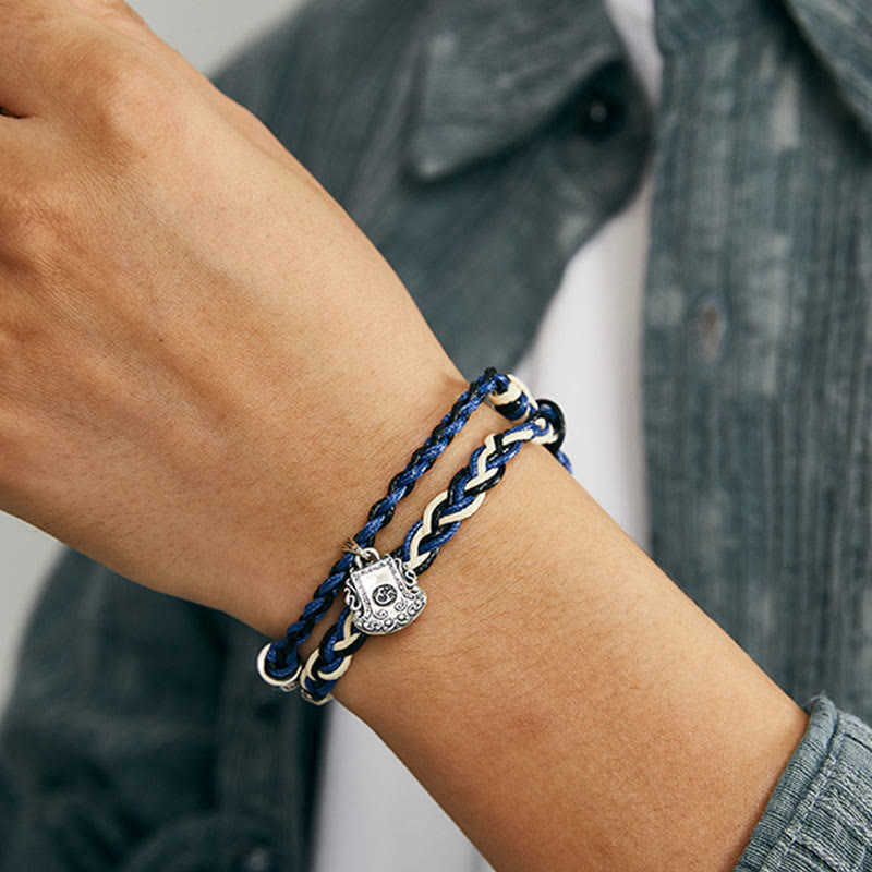 Bracelet Om Mani Padme Hum Argent 925 – Protection & Clarté