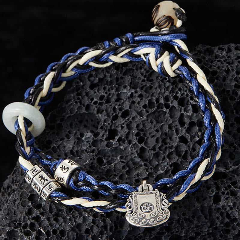 Bracelet Om Mani Padme Hum Argent 925 – Protection & Clarté