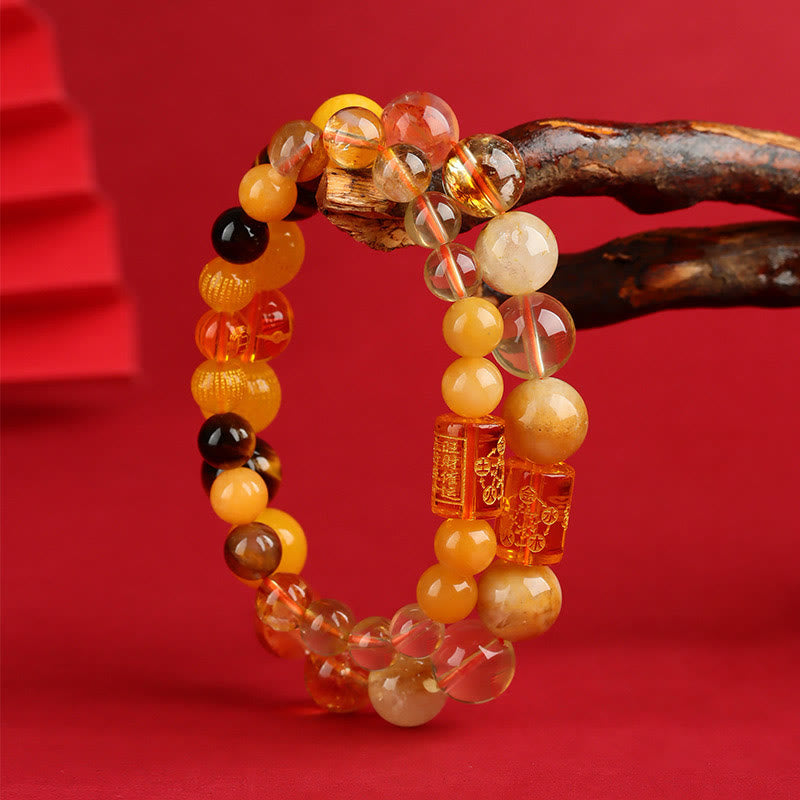 Bracelet Agate des Cinq Éléments – Harmonie & Équilibre – Perles 8 mm