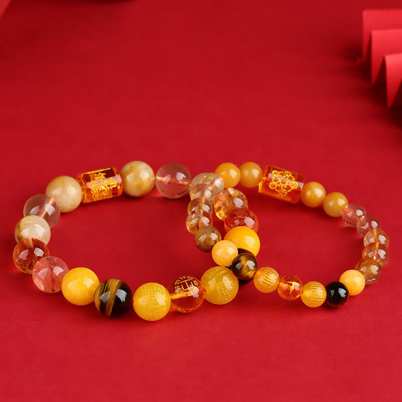 Bracelet Agate des Cinq Éléments – Harmonie & Équilibre – Perles 8 mm