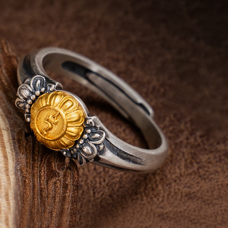 Bague Tara Argent 925 Plaqué Or Ajustable