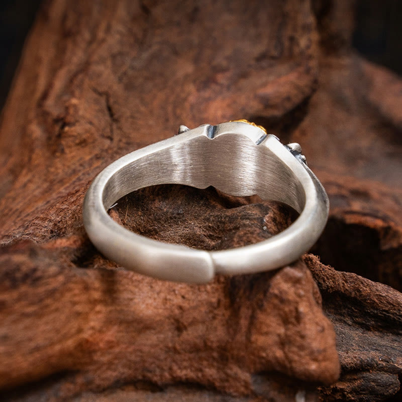 Bague Tara Argent 925 Plaqué Or Ajustable