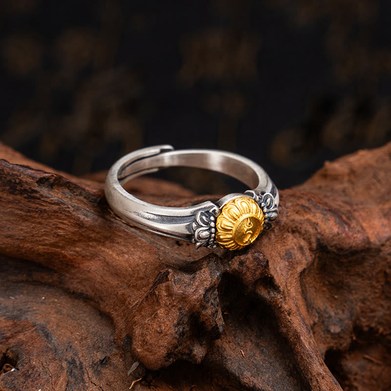 Bague Tara Argent 925 Plaqué Or Ajustable