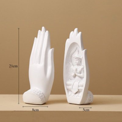 Statuette Bouddha en Résine – Décoration Apaisante & Élégante