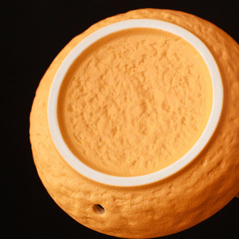 Brûleur d’Encens Orange en Céramique – Design Naturel & Décoratif