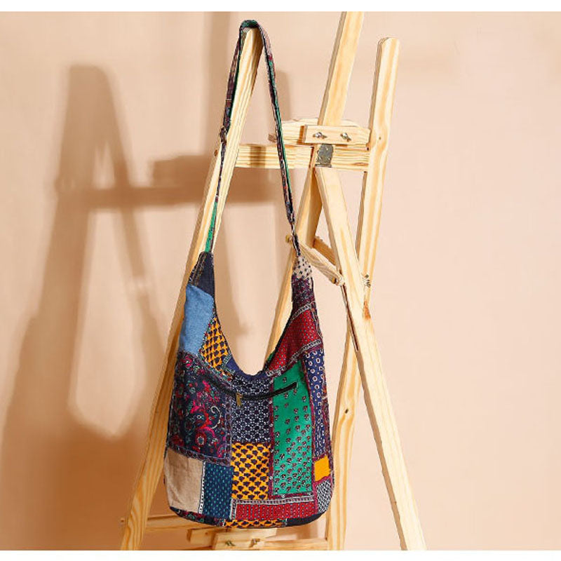 Sac à bandoulière femme à sangle réglable – Polyester – 38 cm