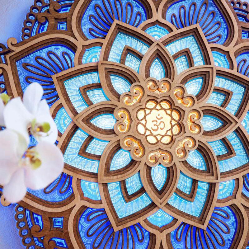 Veilleuse de Nuit Mandala – Lumière Douce & Ambiance Spirituelle