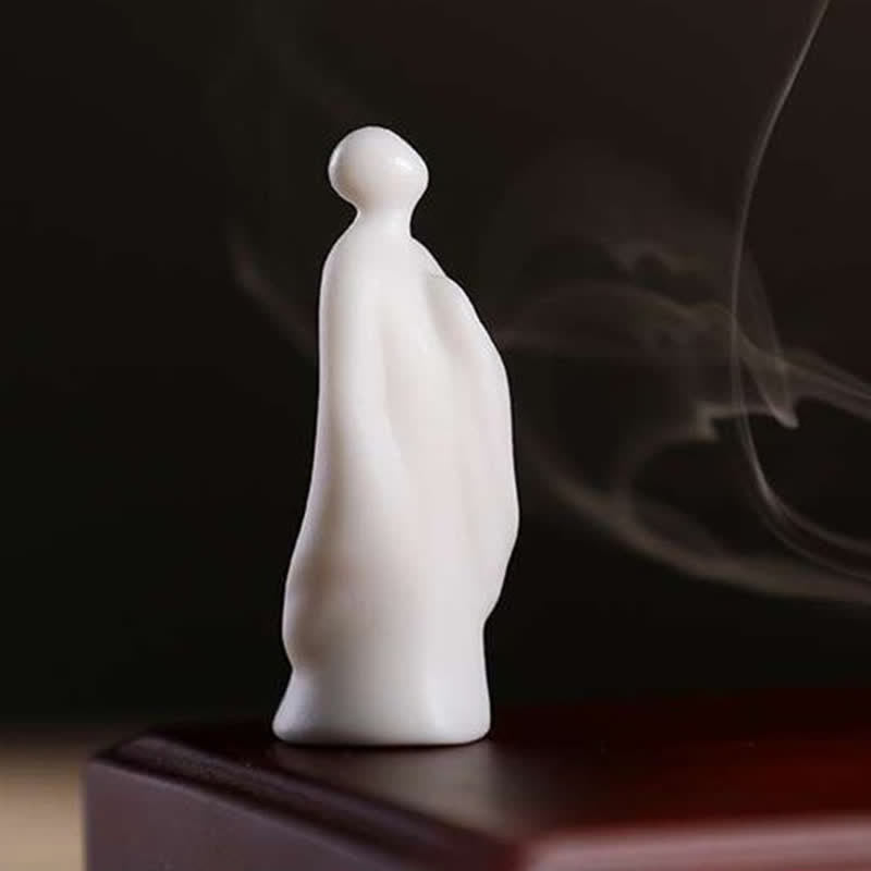 Tibetan Lotus Ceramic Incense Burner for Meditation and Rituals