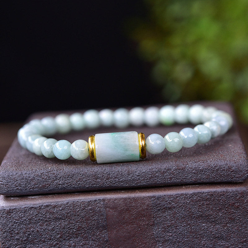 Bracelet Chance & Prospérité en Jade Naturel | Harmonie & Intention