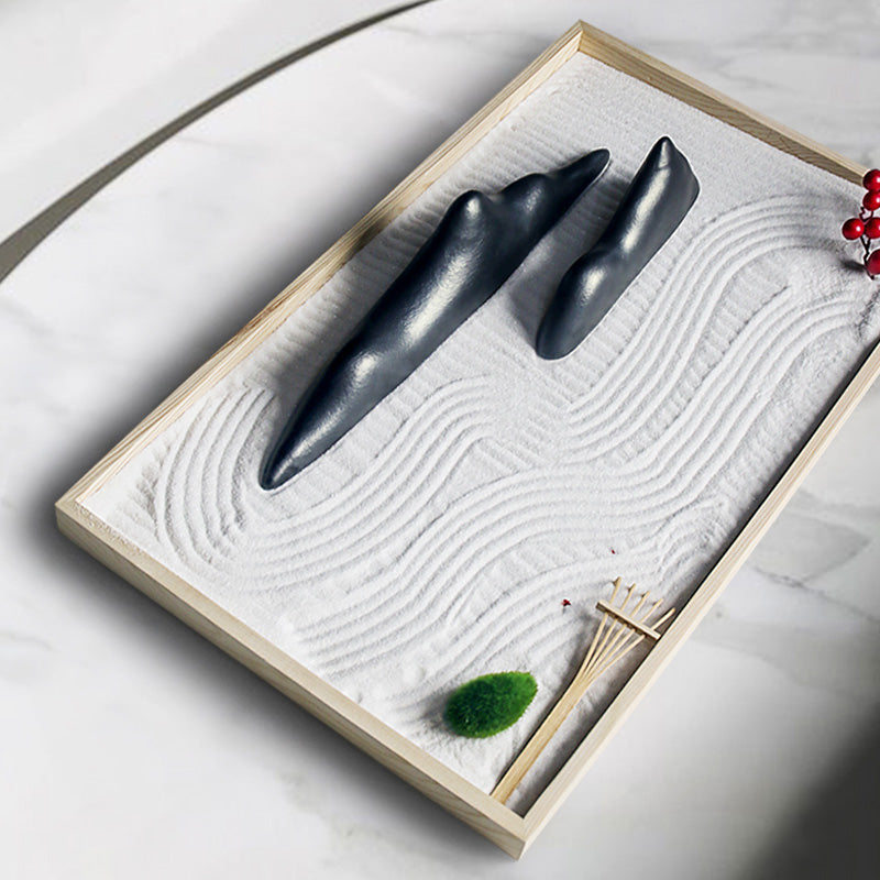 Décoration Jardin Zen en Céramique | Rochers Décoratifs pour Méditation