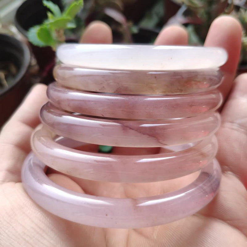 Bracelet Jonc en Jade Violet Naturel | Protection & Harmonie