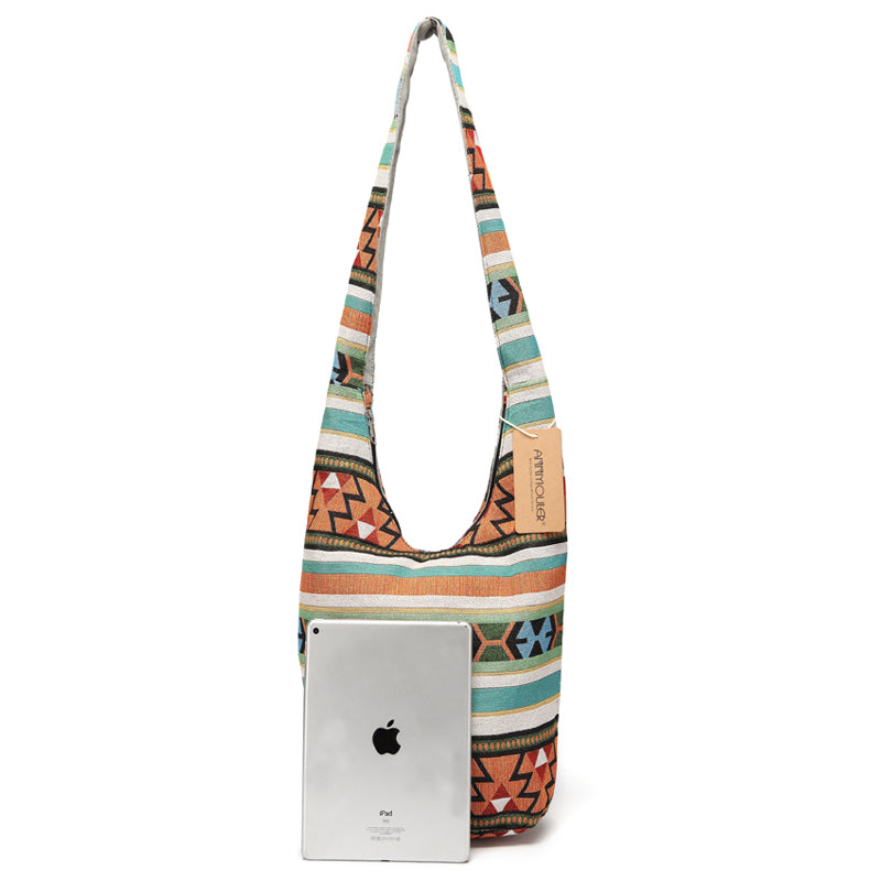 Sac à bandoulière femme grande capacité – Polyester – 50 cm