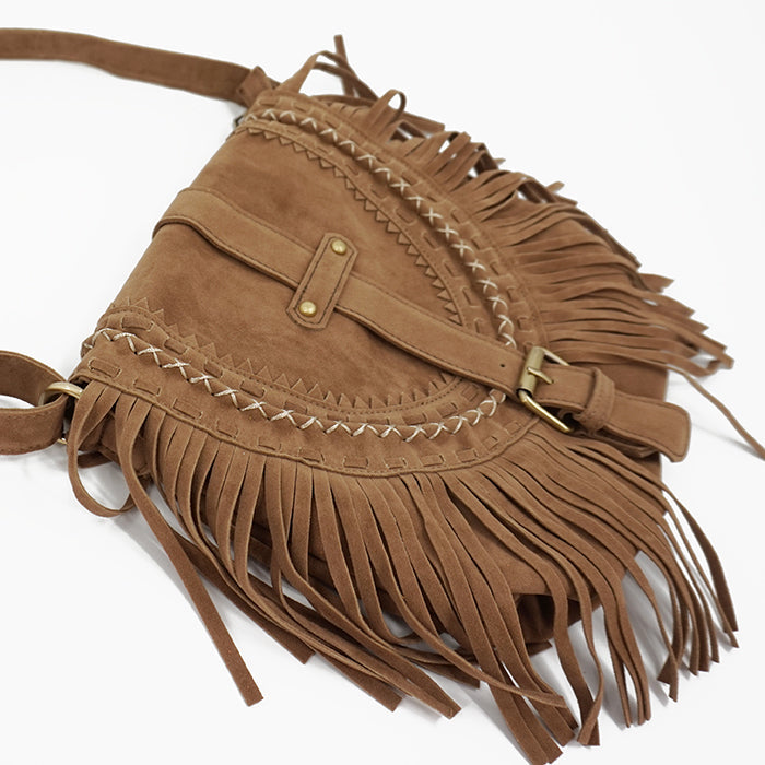 Sac à bandoulière femme à franges – Style bohème chic