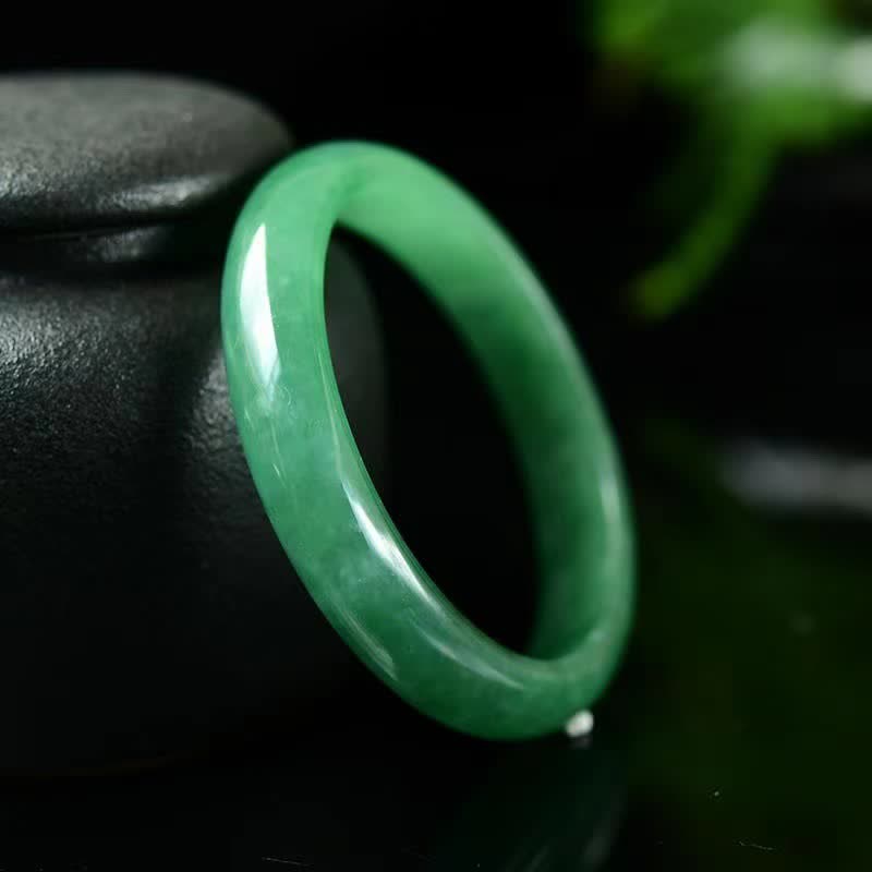 Bracelet Jonc en Jadéite Naturelle | Harmonie & Élégance Intemporelle