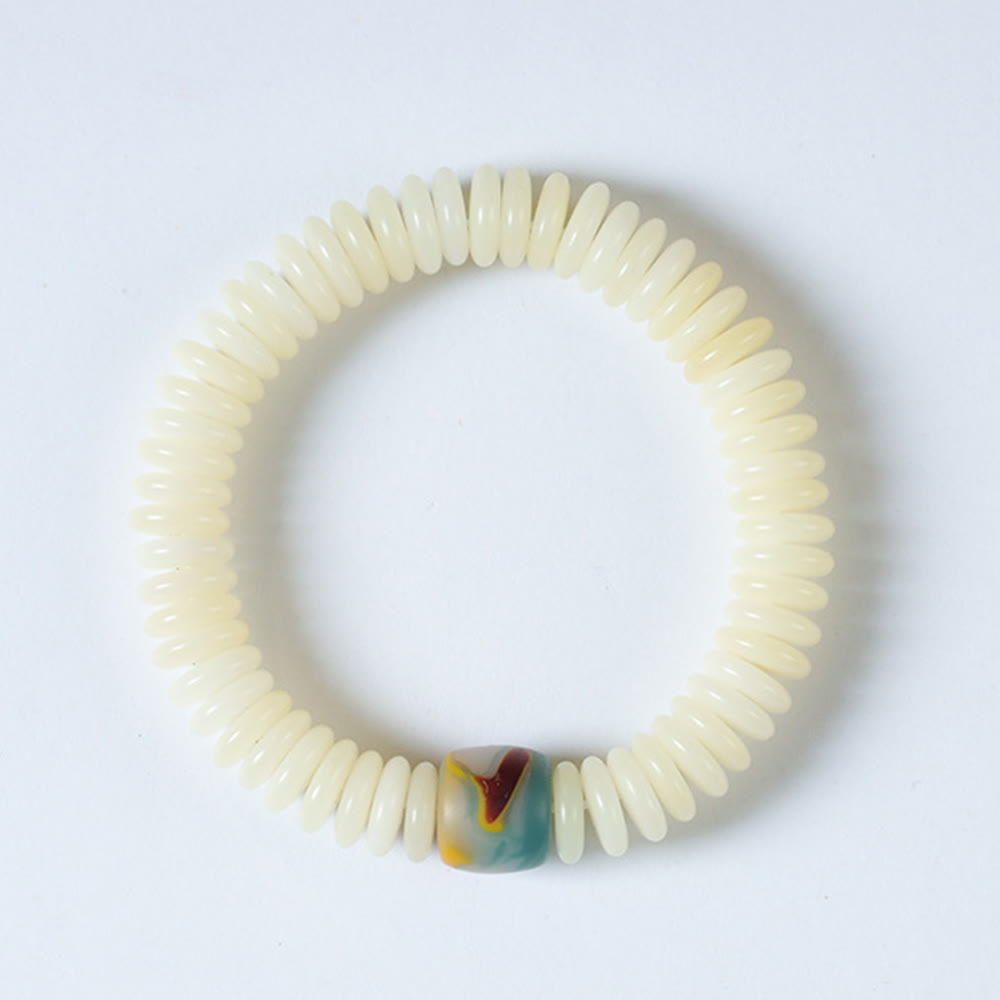 Bracelet Mala Graine de Bodhi Blanche