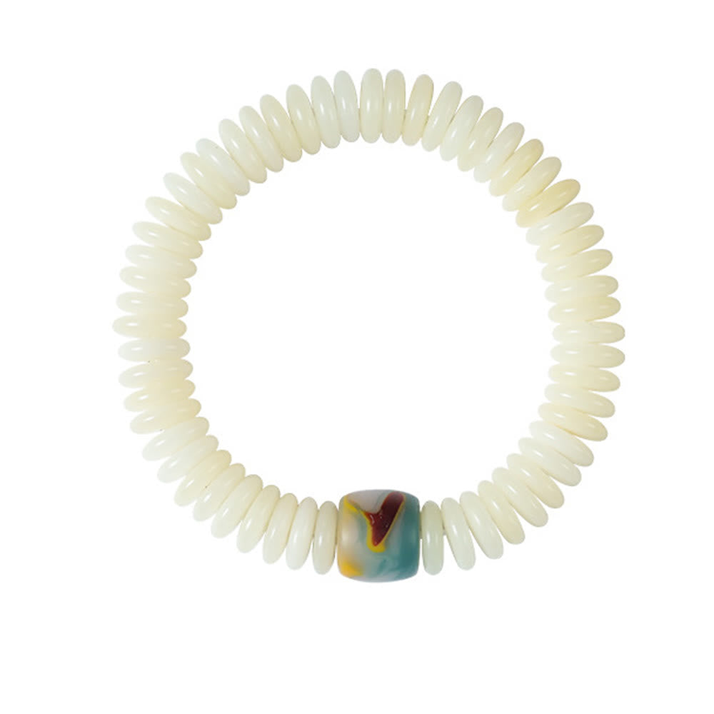 Bracelet Mala Graine de Bodhi Blanche