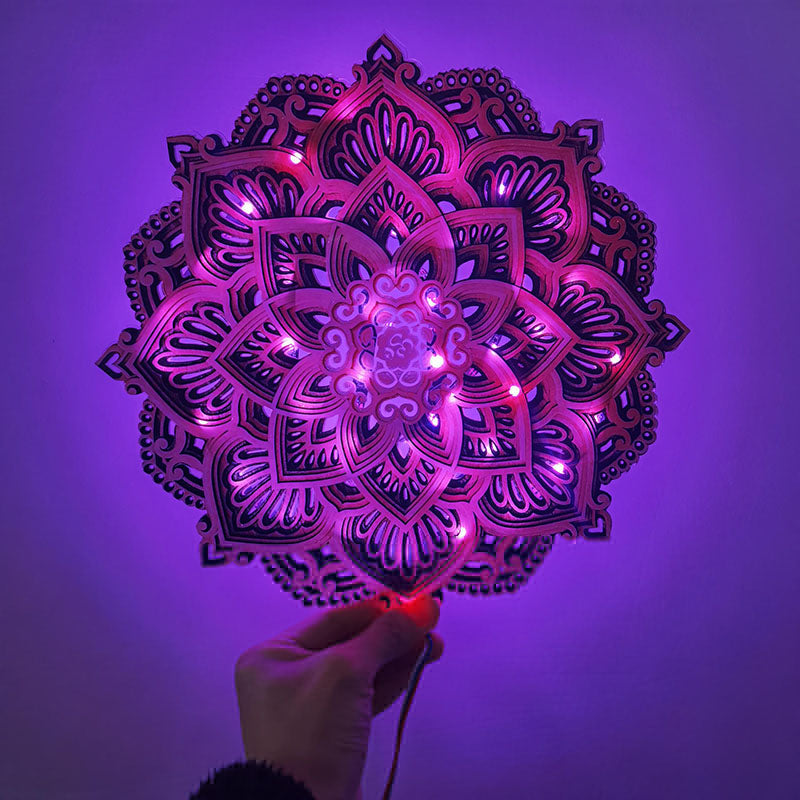 Veilleuse de Nuit Mandala – Lumière Douce & Ambiance Spirituelle