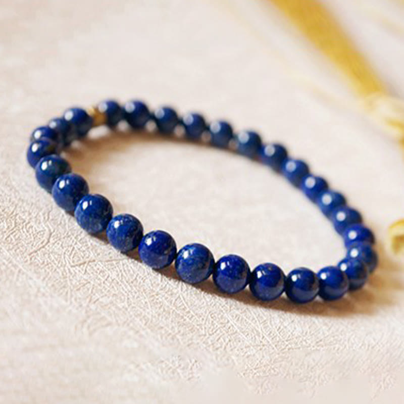 Bracelet Lapis Lazuli 4 mm en Lazurite Naturelle