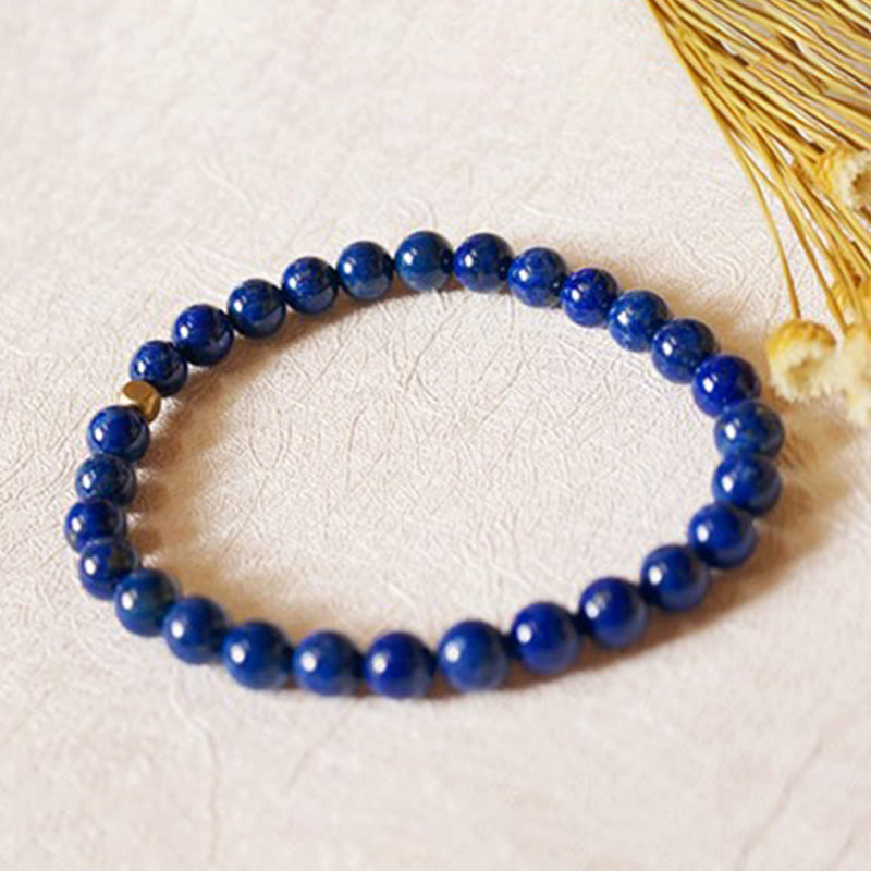 Bracelet Lapis Lazuli 4 mm en Lazurite Naturelle