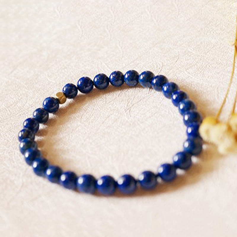 Bracelet Lapis Lazuli 4 mm en Lazurite Naturelle