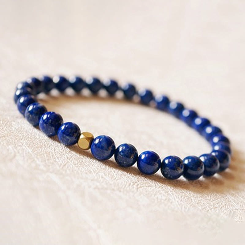Bracelet Lapis Lazuli 4 mm en Lazurite Naturelle