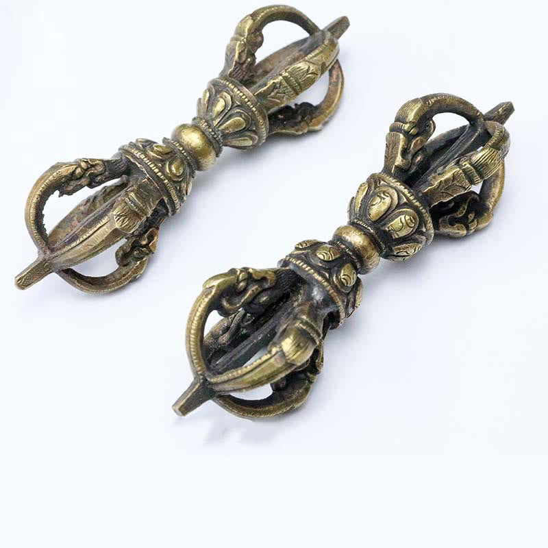 Vajra Dorje Tibétain en Cuivre Fait Main au Népal | Décoration Méditation