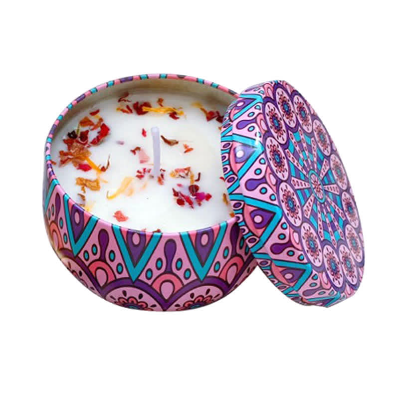 Bougie Spirituelle en Cire de Soja pour Méditation et Rituels