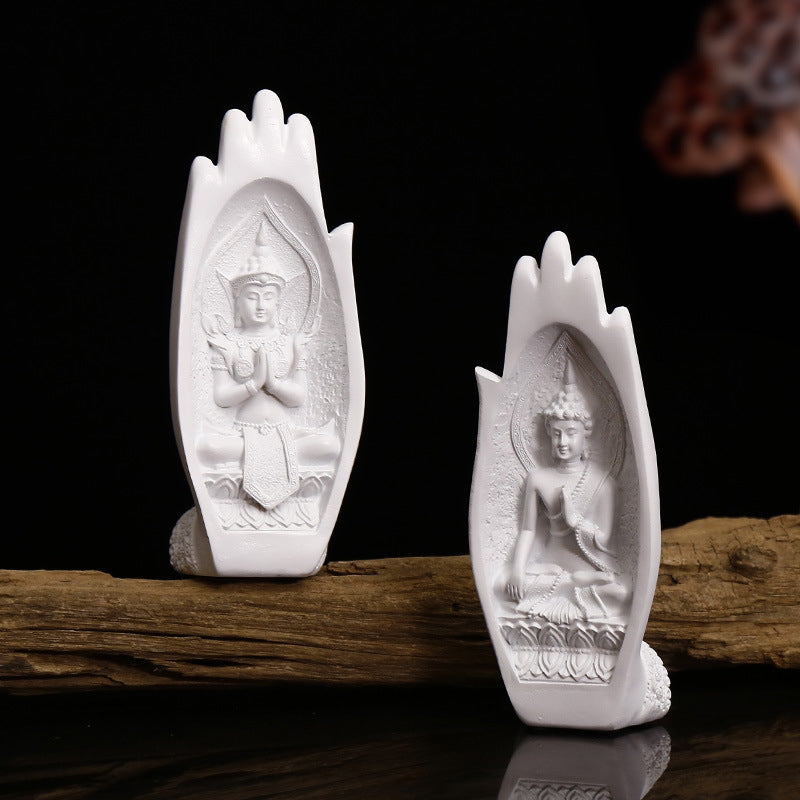 Statuette Bouddha en Résine – Décoration Apaisante & Élégante
