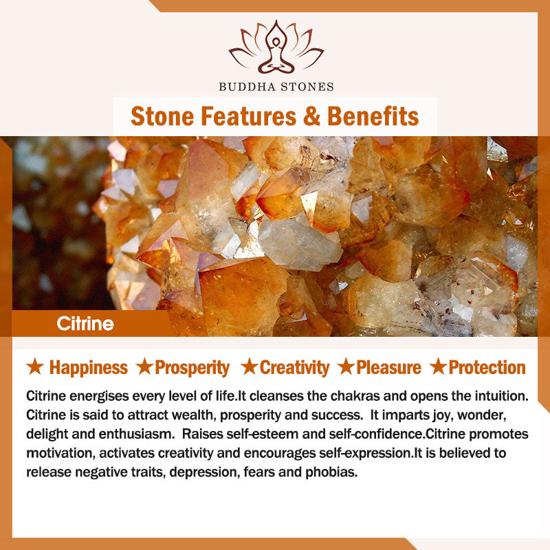 Citrine naturelle Ornement de pierre précieuse pour arbre à argent - Feng Shui pour la prospérité