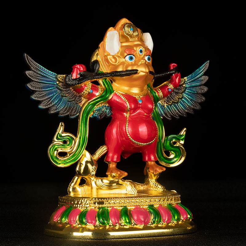 Alliage d'oiseau Garuda du Tibet pour éloigner les mauvais esprits Décoration de la maison