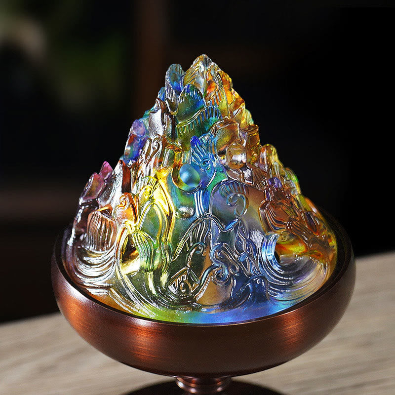 Brûleur d’Encens Montagne Cristal Liuli – Méditation & Énergie Apaisante