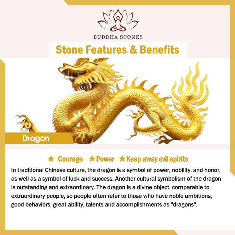 Tingsha Tibétaine Six Mots Vrais Dragon Cuivre Équilibre Décoration Avec Sac