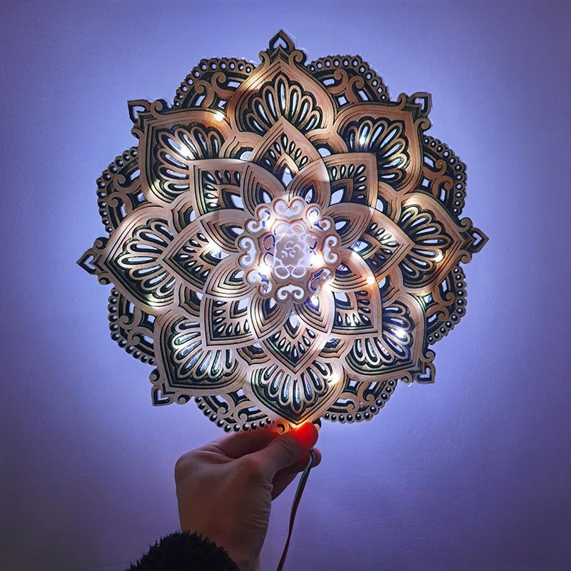 Veilleuse de Nuit Mandala – Lumière Douce & Ambiance Spirituelle