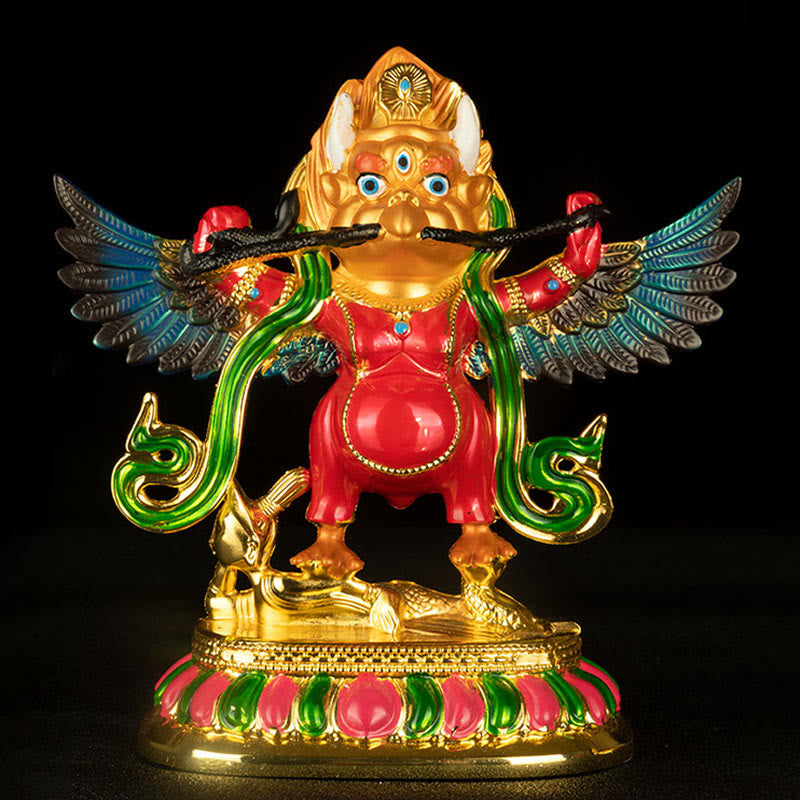 Alliage d'oiseau Garuda du Tibet pour éloigner les mauvais esprits Décoration de la maison