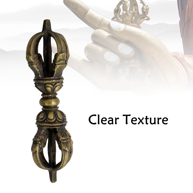 Vajra Dorje Tibétain en Cuivre Fait Main au Népal | Décoration Méditation