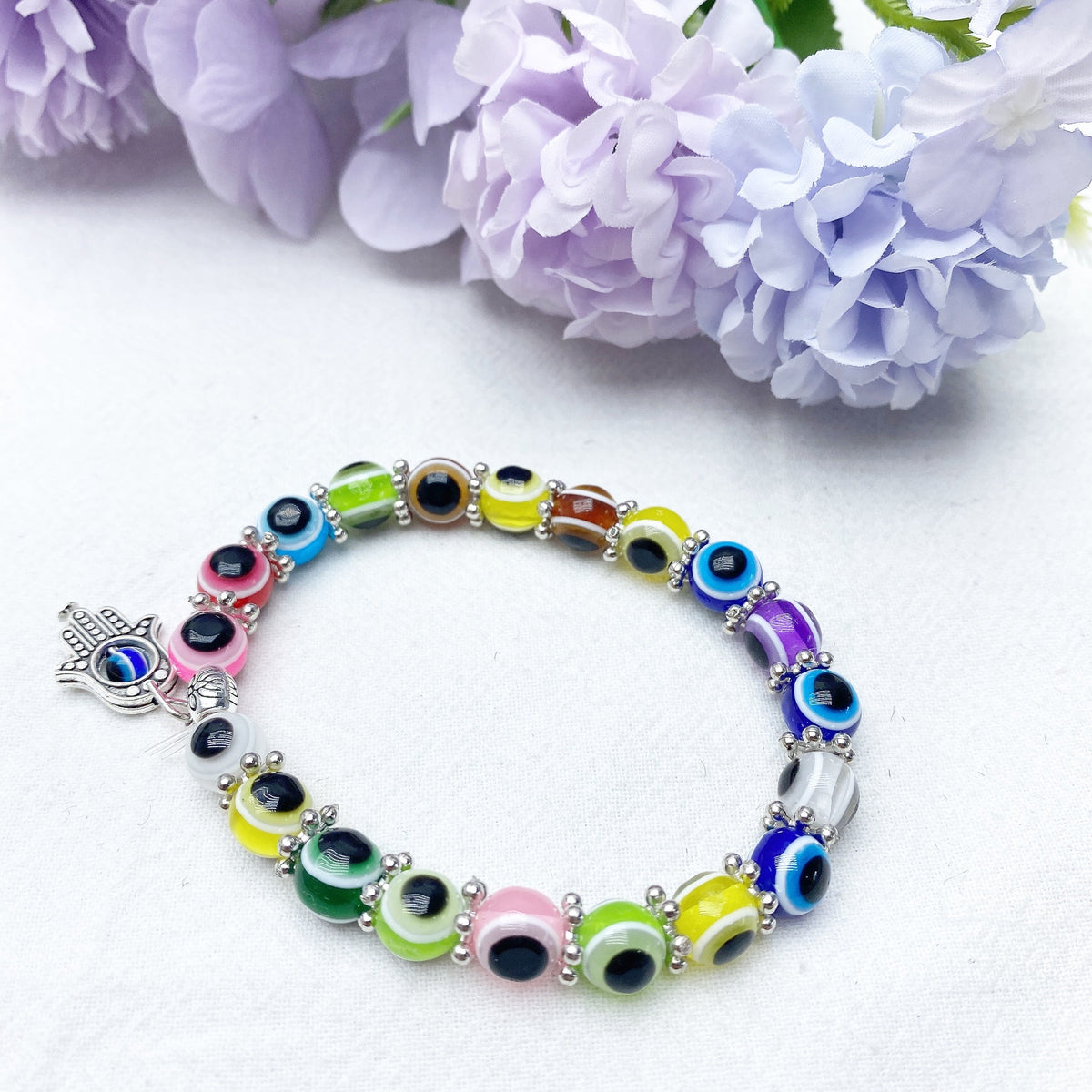 Bracelet Œil Protecteur Cristal 8-10mm