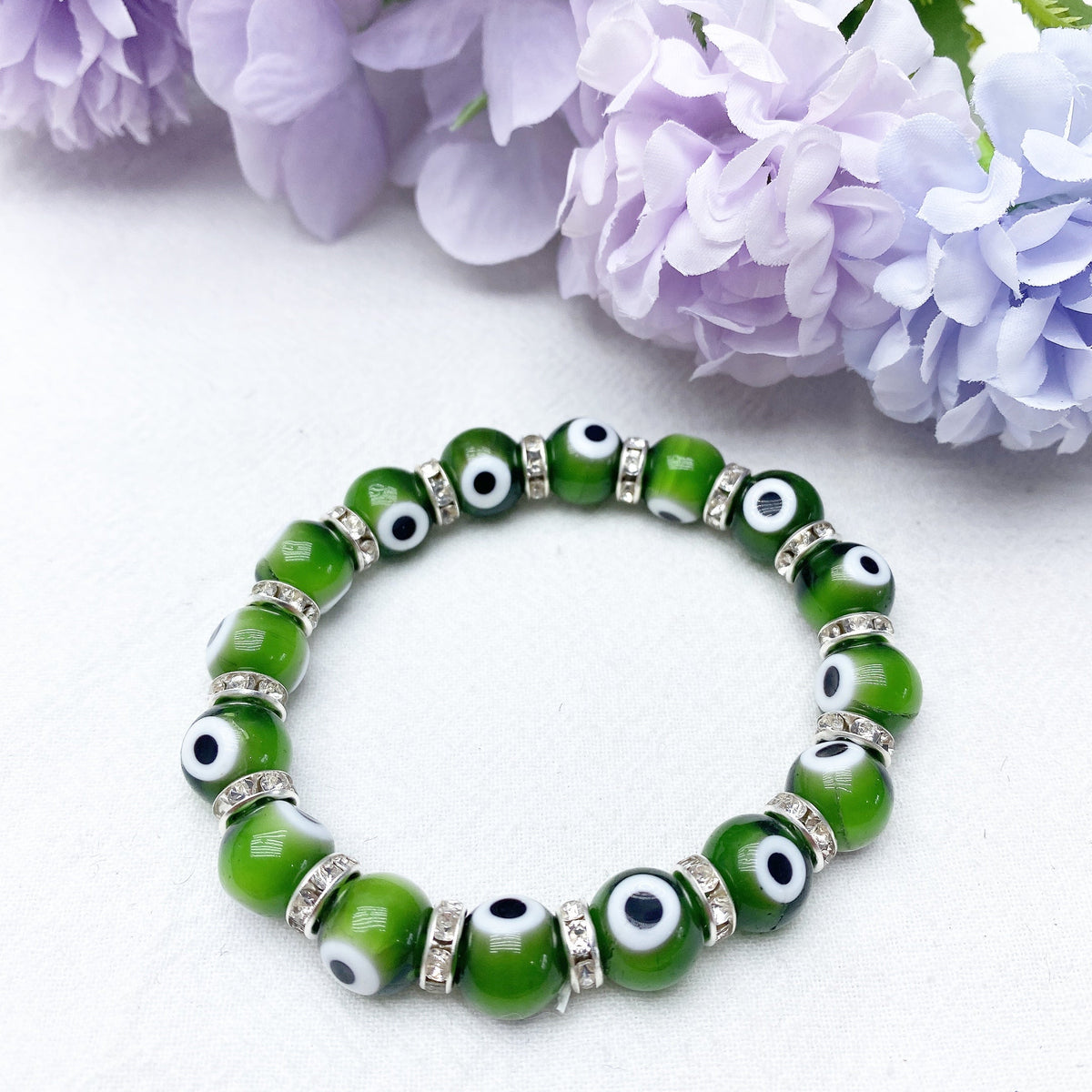 Bracelet Œil Protecteur Cristal 8-10mm