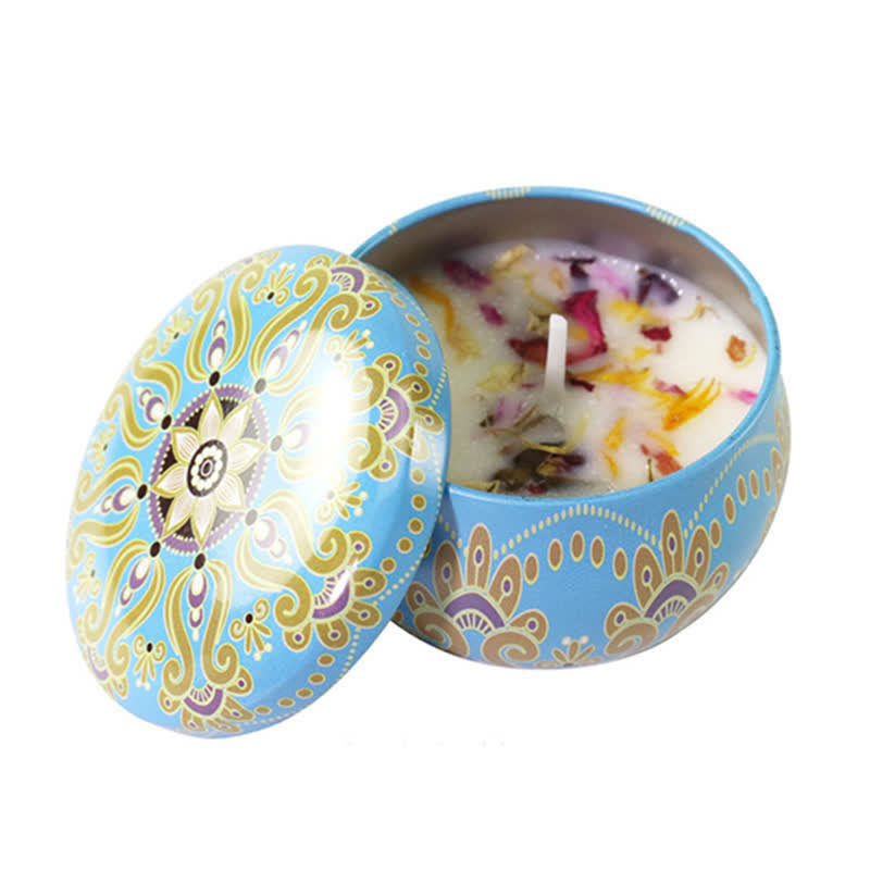Bougie Spirituelle en Cire de Soja pour Méditation et Rituels