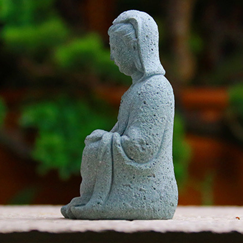 Statue Avalokiteshvara en grès – Bénédiction et sérénité pour la maison