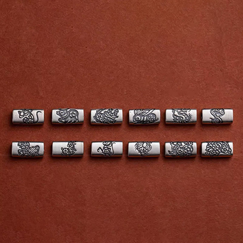 Bracelet de Protection Zodiaque Chinois en Argent Sterling 925 & Fil Rouge (Ajustable)